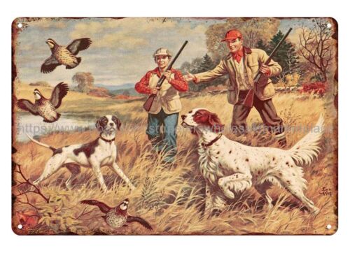 Hunting Quail - metalowe retro rustykalne znaki hurtownia myśliwskich