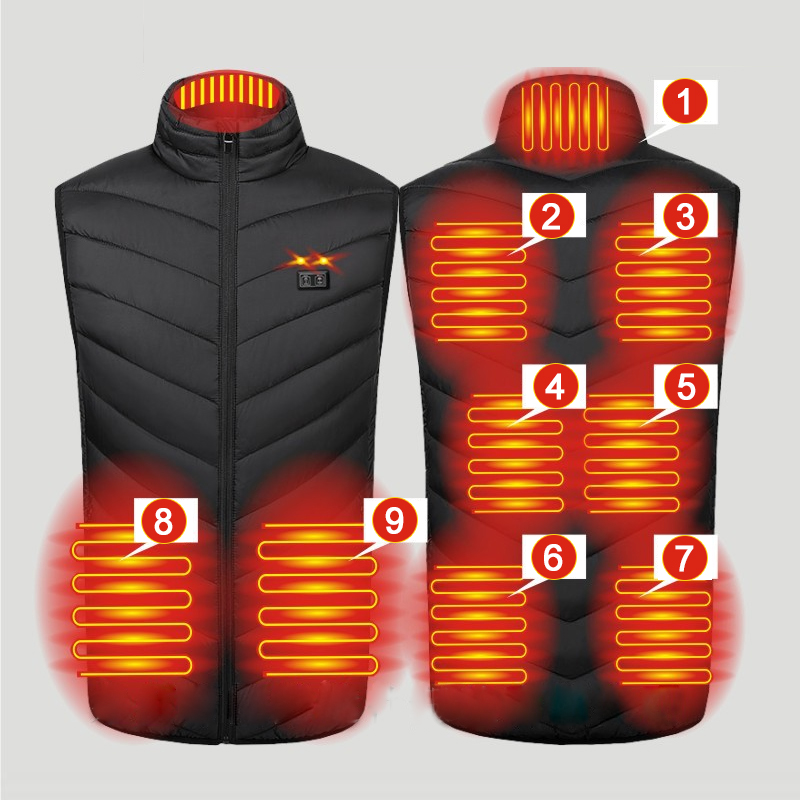 Outdoor Hunting Heater - Kamizelka grzewcza zimowa z 9 strefami
