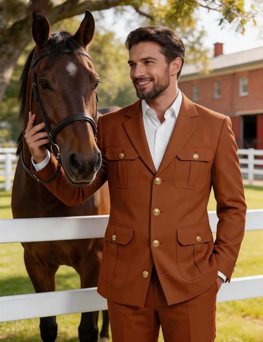 Safari Outdoor Hunting Jackets - Dwuczęściowy męski garnitur safari z wieloma