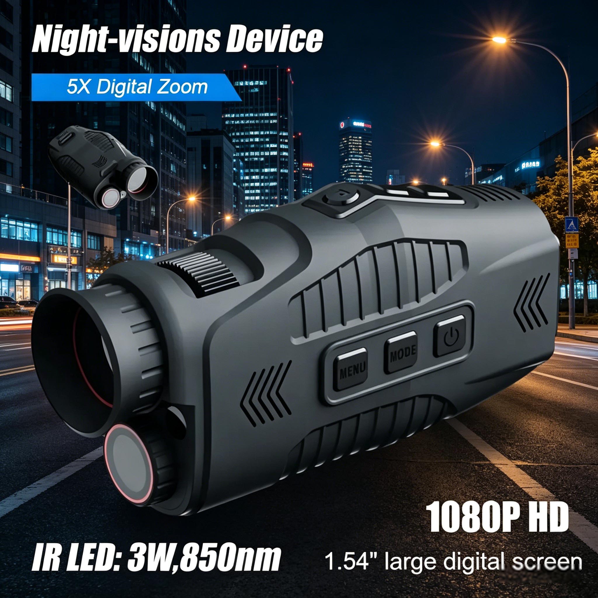 Outdoor Hunting Digital Night Vision - Monokularowy noktowizor na podczerwień R11 1080P