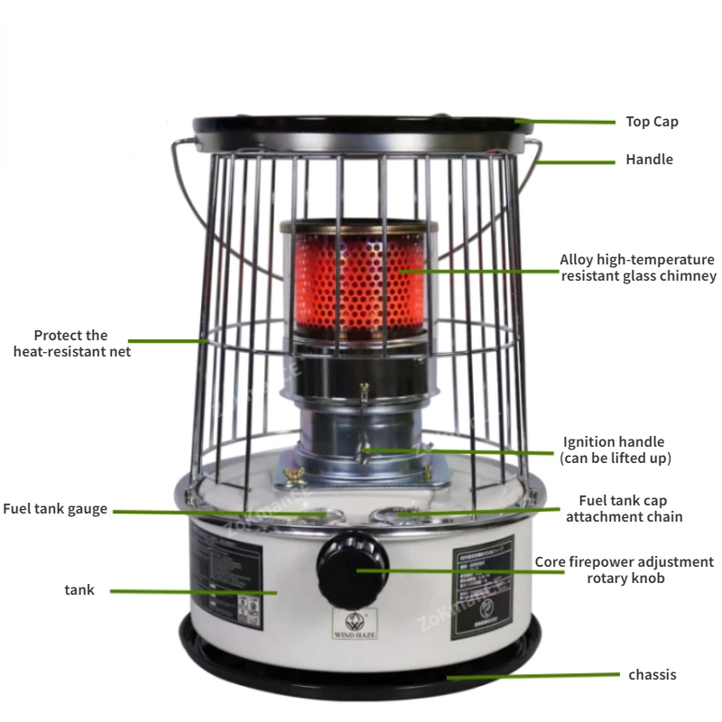 Przenośny piec na naftę 6L, gr – Outdoor Hunting Heater recenzja i cena