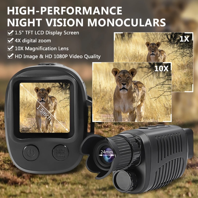 Monokular cyfrowy z 5-krotnym  – Outdoor Hunting Digital Night Vision recenzja i cena