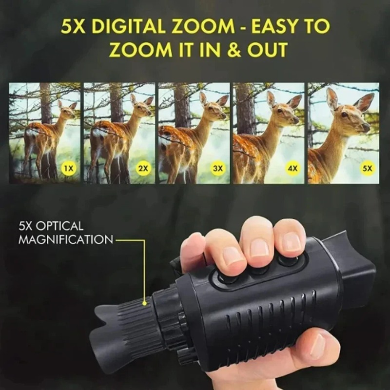 Monokular cyfrowy z 5-krotnym  – Outdoor Hunting Digital Night Vision recenzja i cena