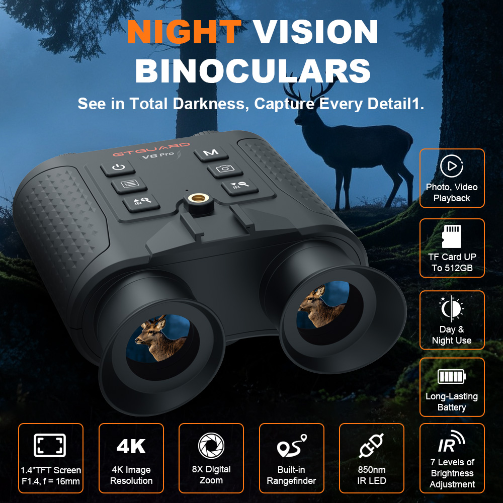 Lornetka noktowizyjna 4K z 8-k – Outdoor Hunting Digital Night Vision recenzja i cena